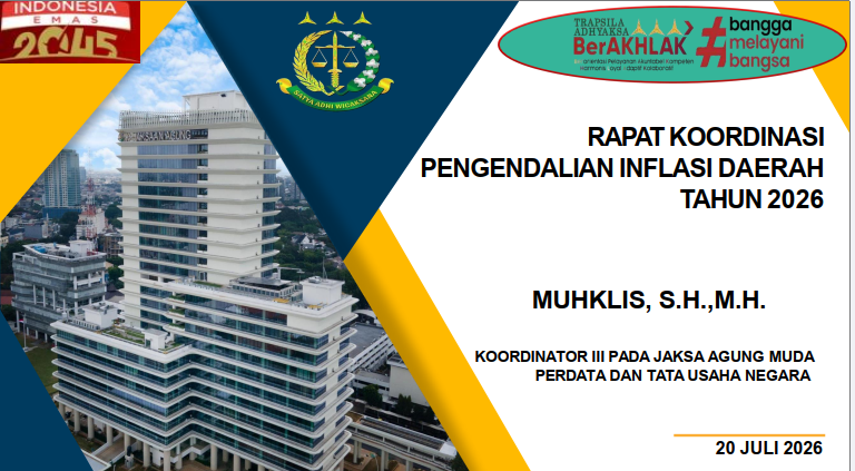 Kejaksaan Agung Perkuat Peran dalam Pengendalian Inflasi Daerah 2026, Waspadai Lonjakan Harga 6 Komoditas Pangan