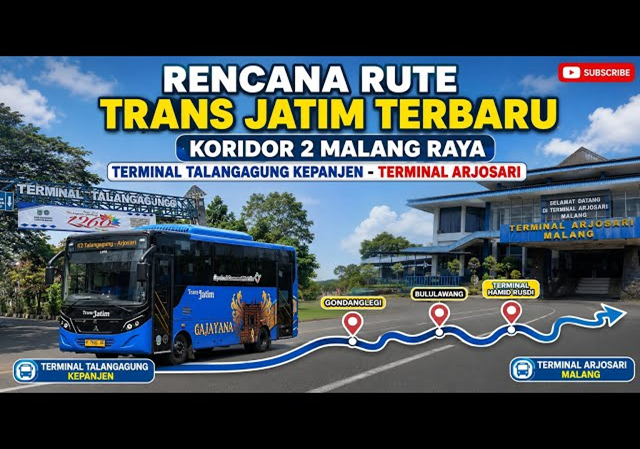 Bus Trans Jatim Koridor 2 Malang Resmi Beroperasi Oktober 2026, Intip Rute dan 40 Titik Haltenya