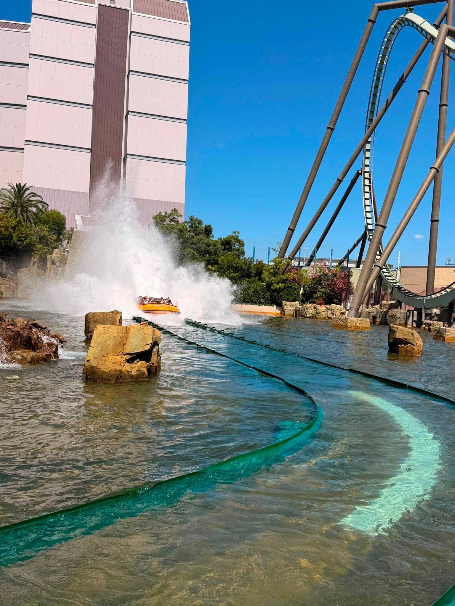 Dok folksnews.id-Wahana Jurassic Park: The Ride di Universal Studios Japan, Osaka.