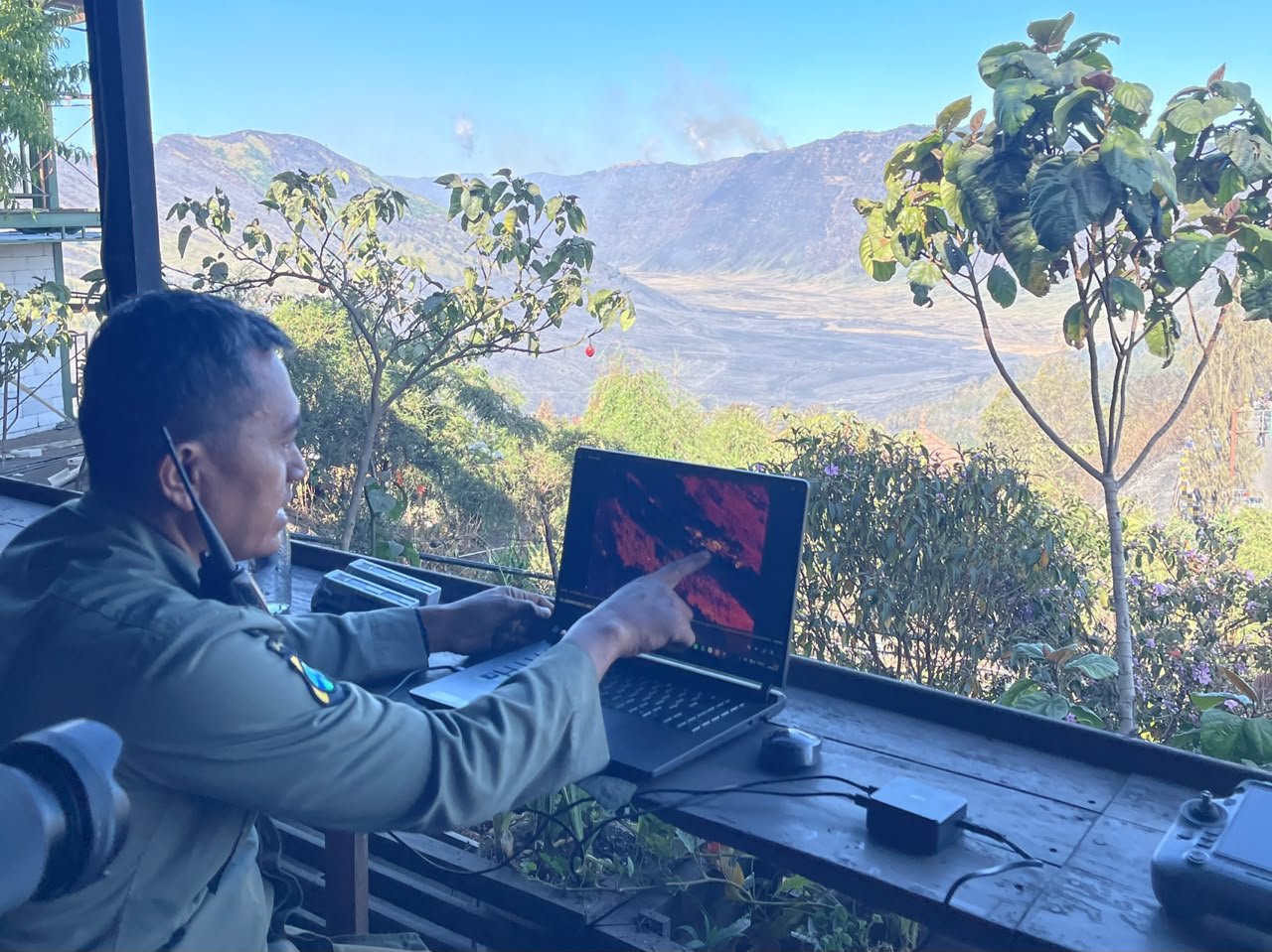 Pemantauan menggunakan drone