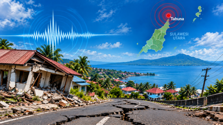 Gempa Tahuna Sulut Magnitudo 5,2, Tak Berpotensi Tsunami