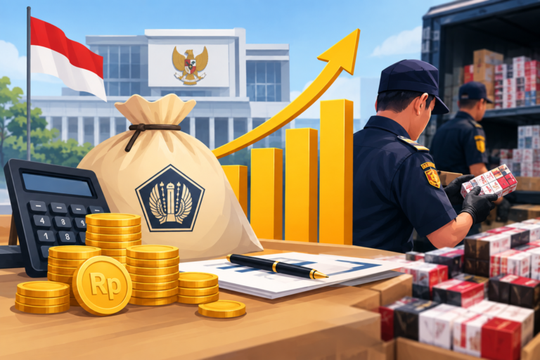 Penerimaan Pajak Agustus 2026 Tembus Rp1.409 Triliun, Penindakan Rokok Ilegal Naik