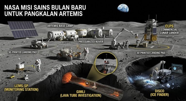 Persiapan Pangkalan Bulan: NASA Siapkan 3 Paket Misi Sains Baru