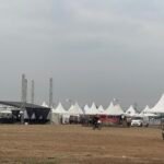 Kondisi Rally setelah hujan di kawasan POJ City