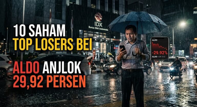 Daftar 10 saham top losers BEI periode 19–23 Oktober 2026
