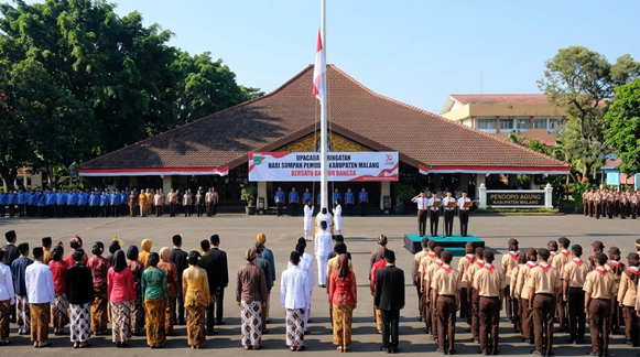 Ilustrasi peringatan Hari Sumpah Pemuda ke-98 di Kabupaten Malang