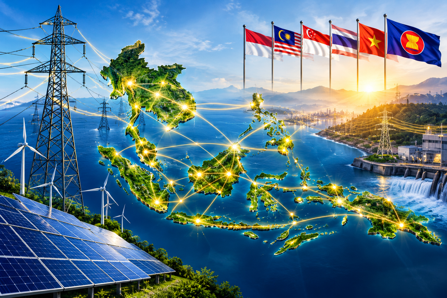 ASEAN Power Grid untuk pengembangan jaringan listrik regional Asia Tenggara/Foto: Ilustrasi