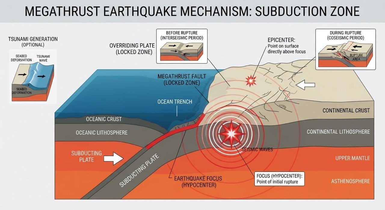 Ilustrasi Megathrust/Folksnews.id