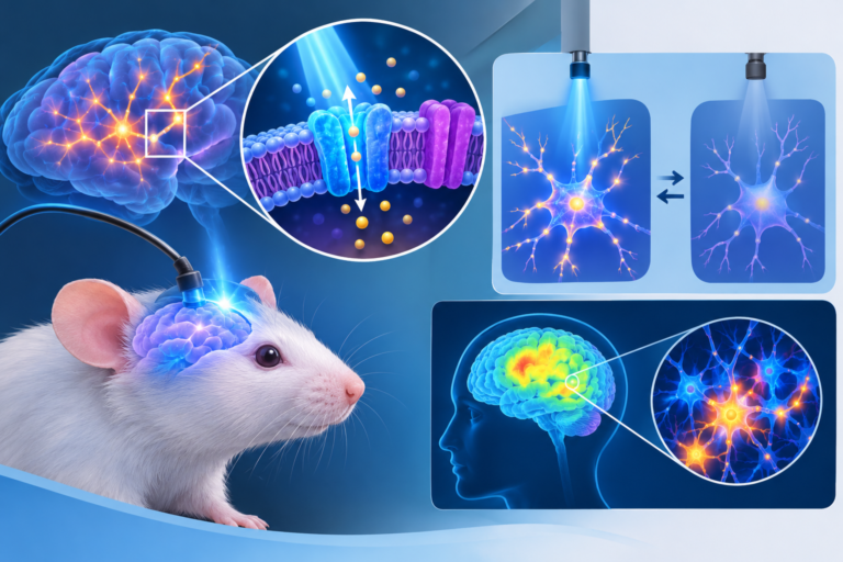 Ilustrasi optogenetika